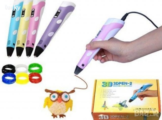 3D ПИСАЛКА ЗА ПРОСТРАНСТВЕНО РИСУВАНЕ И МОДЕЛИРАНЕ, снимка 7 - Образователни игри - 35433402