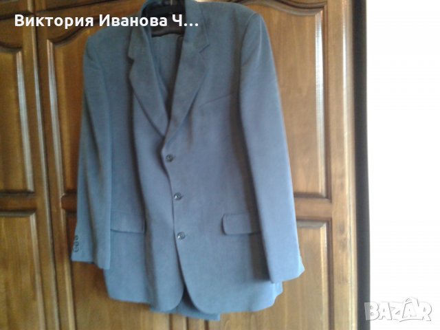 Нов сив в 3 части мъжки костюм 56н, снимка 2 - Костюми - 33196918