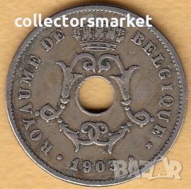 10 сантима 1903(френска легенда), Белгия, снимка 2 - Нумизматика и бонистика - 38513869