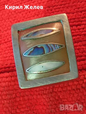 СТАР ПРЪСТЕН УНИКАТ КОСТ в МЕЛХИОНЕР ОБКОВ със СРЕБЪРЕН РИНГ и КРАЛСКИ СЕДЕФ ЧАСТ от КОМПЛЕКТ 37180, снимка 14 - Антикварни и старинни предмети - 49885931