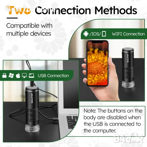 MAXLAPTER цифров микроскоп, снимка 3 - Друга електроника - 52693772