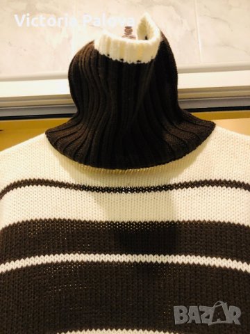 Красив пуловер с модерна яка, снимка 6 - Блузи с дълъг ръкав и пуловери - 27163195