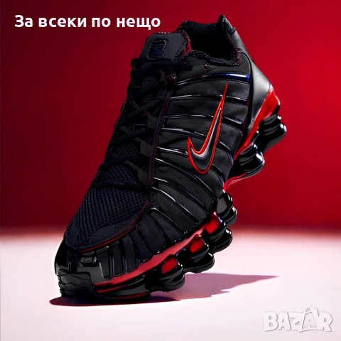 Nike Shox TL Мъжки Маратонки С Кутия👟Мъжки Спортни Обувки Черно и Червено Код S411, снимка 2 - Маратонки - 53265661