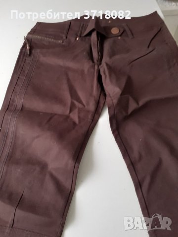 Кафяви дънкови бермуди, снимка 1 - Къси панталони и бермуди - 40679816