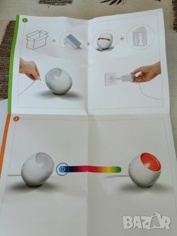 RGB LED лампа PHILIPS LivingColors Micro, снимка 13 - Лед осветление - 52921478