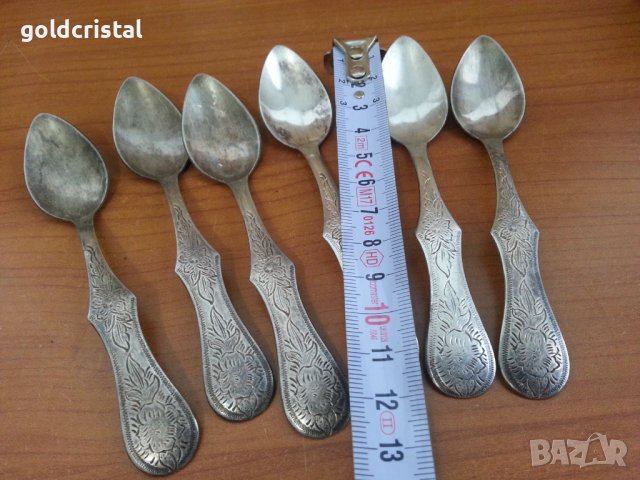 стари посребрени лъжички , снимка 5 - Антикварни и старинни предмети - 37056410