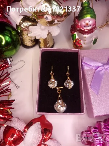 Комплект колие и обици 