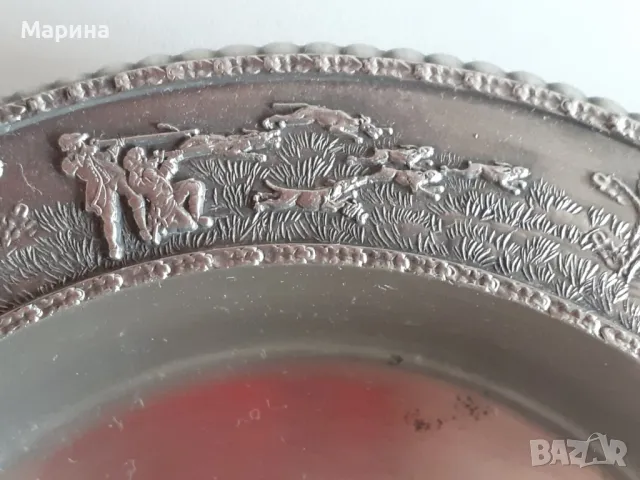 Пепелник от калай Antik*Vintage #44, снимка 4 - Антикварни и старинни предмети - 48700130