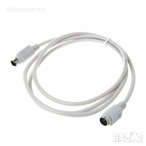 Удължител кабел разклонител PS / 2 за клавиатура мишка букса мъжка към женска 6 пинов преходник за к, снимка 15 - Други - 38404751