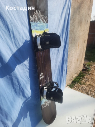 Сноуборд Jones MTN twin 164Wсм с автомати, снимка 6 - Зимни спортове - 52851427