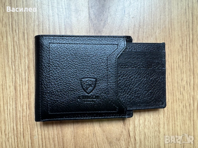 J. Wilson мъжки портфейл портмоне естествена кожа плюс подарък кейс за документи и карти внос Англия, снимка 12 - Портфейли, портмонета - 47245277