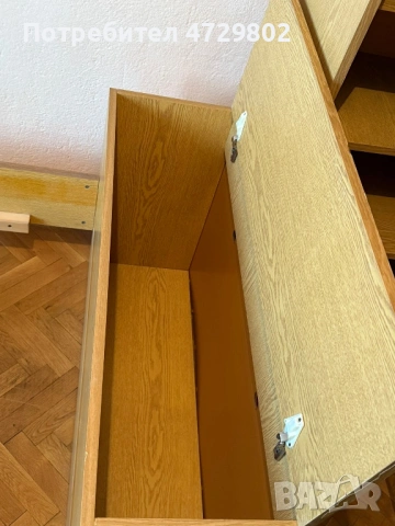 Ъглови легла с бюро и висок шкаф, снимка 5 - Спални и легла - 53392585