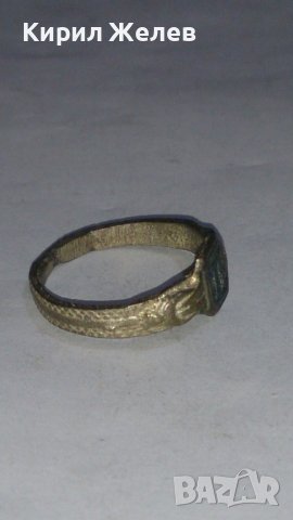 Стар пръстен уникат сачан с БУКВА П Ръчна ИЗРАБОТКА - 59541, снимка 6 - Антикварни и старинни предмети - 29005488