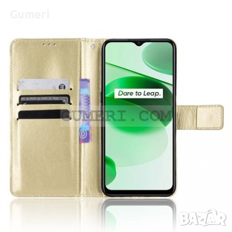 Realme C35 Тефтер Стойка, снимка 14 - Калъфи, кейсове - 36542204