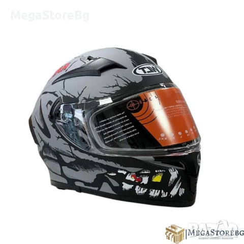 Каска за мотор 108 - размер M - Matt Grey 2, снимка 7 - Аксесоари и консумативи - 50576693