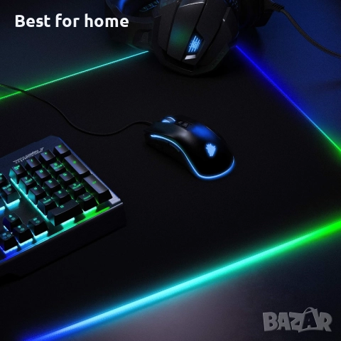 Titanwolf - RGB геймърска подложка за мишка, снимка 6 - Друга електроника - 51523580