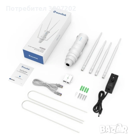 Wavlink 4G LTE AC1200 Високомощен външен Wi-Fi рутер със слот за SIM карта 5G 2.4G, снимка 10 - Други стоки за дома - 53144474