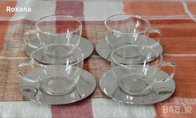 Чаши с чинийки за кафе Bormioli Rocco