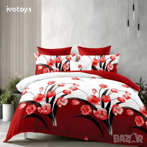 Двулицево спално бельо, 6 части - Модел WS17605, снимка 1