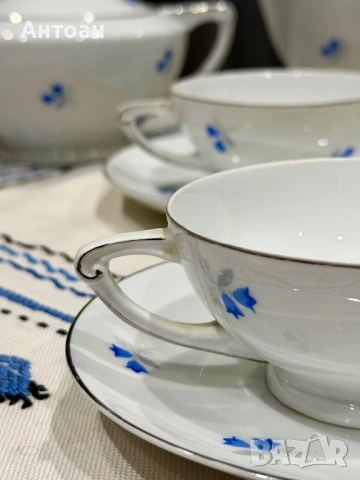 Сервиз за кафе - Чехословакия 1930 г. , снимка 4 - Антикварни и старинни предмети - 53263044