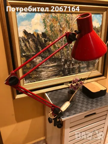 Настолна промишлена лампа, снимка 3 - Антикварни и старинни предмети - 49504473