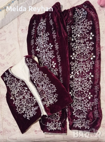 турски носии внос от Турция бордо кадифе