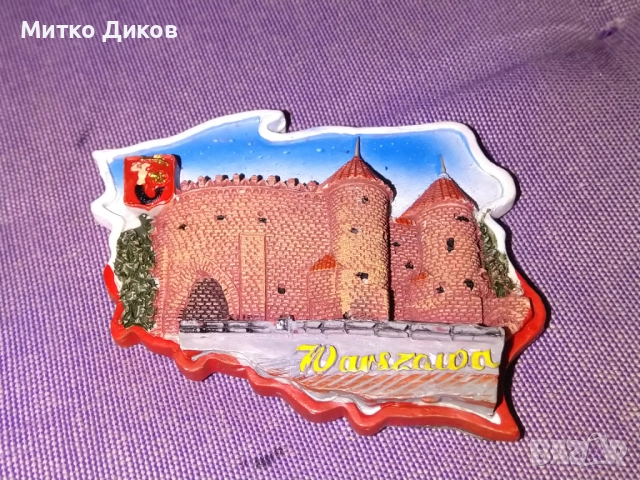 Магнит Варшава нов, снимка 3 - Колекции - 52902617