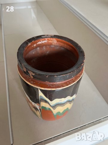 Стара кашпа саксия Троян керамика, снимка 4 - Колекции - 43142204