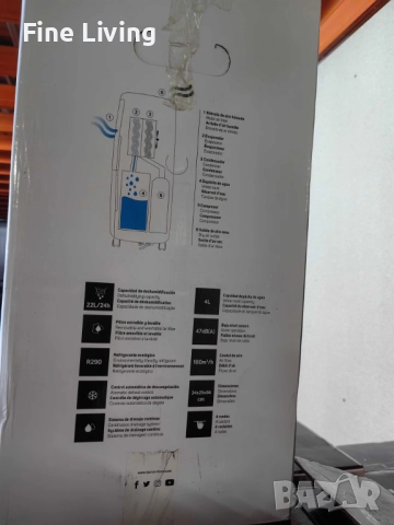 Влагоабсорбатор Taurus Pleasant Unique, 340W – премахва до 22 л/24ч, за помещения до 45 м², снимка 8 - Влагоабсорбатори и влагоуловители - 52119660