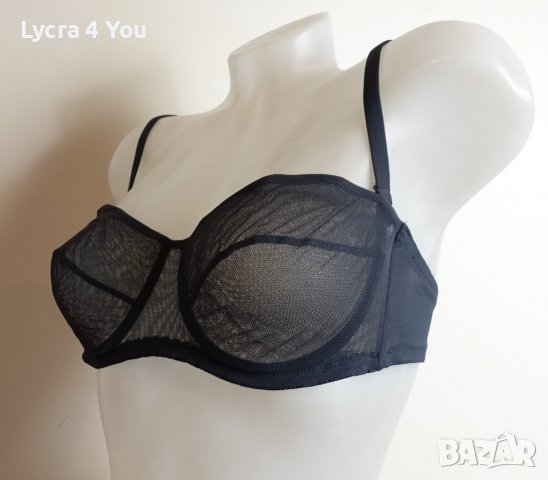 La Perla 80B черен тюлен прозрачен сутиен, снимка 3 - Бельо - 36613141