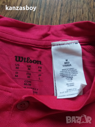 Wilson Men's Competition Henley Tennis - страхотна тенис тениска М КАТО НОВА, снимка 7 - Тениски - 44846446