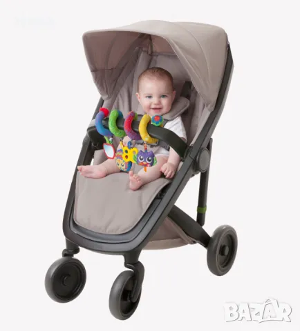 Играчка спирала за количка и кошара, с плюшени играчки Playgro, снимка 3 - Дрънкалки и чесалки - 49205073