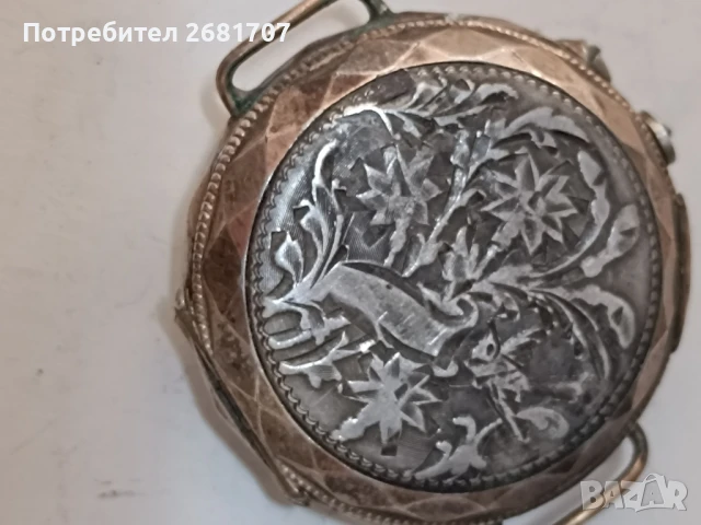 сребърен джобен часовник , снимка 3 - Джобни - 50994680