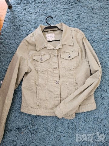 светлозелено дънково яке, снимка 2 - Якета - 43057571