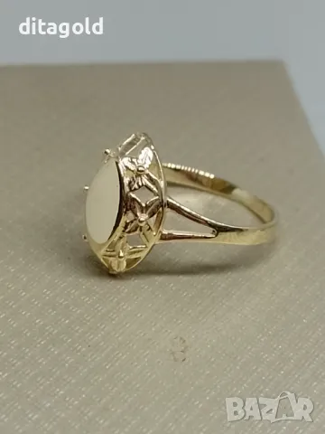 Нов 14К златен пръстен, българско злато, снимка 1