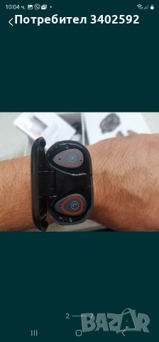 Смарт часовник и безжични слушалки 2в1, снимка 2 - Дамски - 43068608