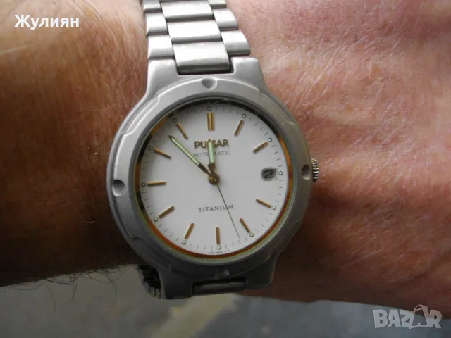 КОЛЕКЦИОНЕРСКИ ЧАСОВНИК PULSAR AUTOMATIC TITANIUM, снимка 3 - Антикварни и старинни предмети - 48189795