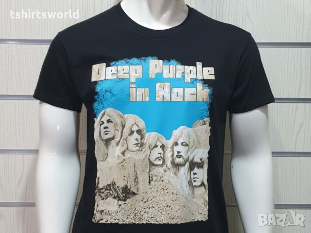 Нова мъжка тениска с трансферен печат на музикалната група Deep Purple - Deep Purple in Rock, снимка 6 - Тениски - 27823797