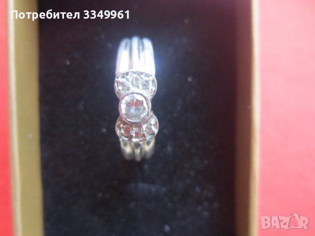 Сребърен пръстен с камък камъни 925, снимка 2 - Пръстени - 36702725