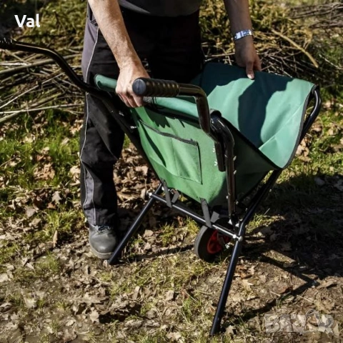 Сгъваема градинска количка с голям капацитет – лека, здрава и компактна за съхранение, снимка 7 - Градински инструменти - 53038857