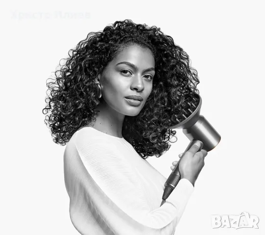 Сешоар Dyson Supersonic HD07 с Пет приставки Черен със златно НОВ, снимка 7 - Сешоари - 48232098