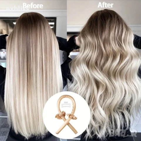 Аксесоар за къдрене на коса без изгаряне, снимка 6 - Продукти за коса - 50761104