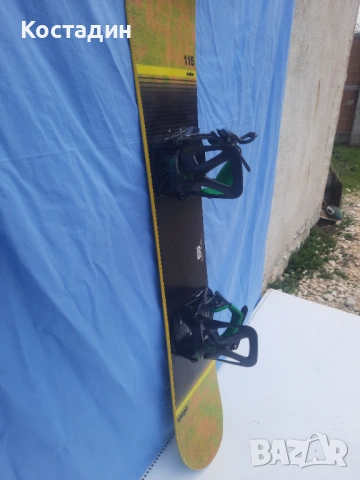 Сноуборд  115см.Elan explore jr с автомати, снимка 6 - Зимни спортове - 53066910