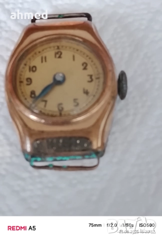 2бр 100годишни часовници позлатани 20микрона, снимка 2 - Антикварни и старинни предмети - 51484270