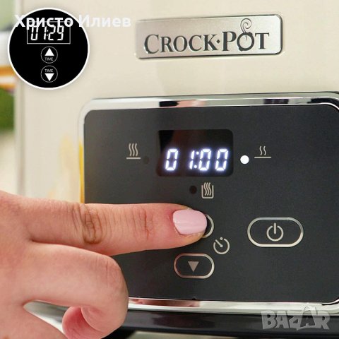 Уред за бавно готвене Crock-Pot Мултикукър с дигитален таймер 3,5 литра, снимка 3 - Мултикукъри - 43953867