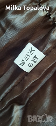 Тъмнокафяво шушляково зимно яке, снимка 2 - Якета - 52209696