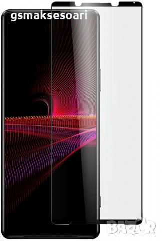 Sony Xperia 1 III - 3D Full Glue Удароустойчив Стъклен Протектор за Целия Екран, снимка 1