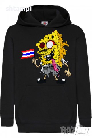 Детски Суитчър/Суитшърт SpongeBob Zombie 4,Игра,Подарък,Изненада,Забавление,Рожден Ден