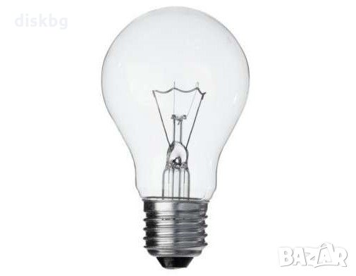 Лампа с нажежаема жичка, прозрачна, E27 - нова ел. крушка