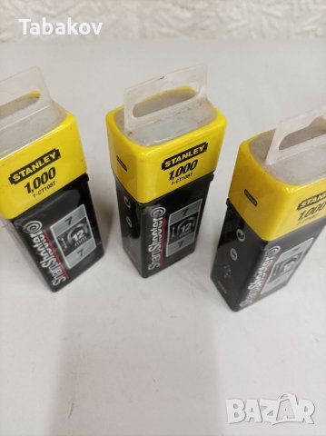 Скоби за кабели за такер Stanley 12mm., снимка 3 - Други инструменти - 38889642